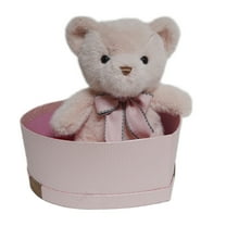 Plush Bear in Heart-Shaped Gift Box, Blush, 12", Valentine's Day by Way To Celebrate
