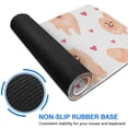 thumbnail image 6 of Long Mouse Pads for Desk,Pomeranian Dogs with Hearts Desk Mats on Top Of Desks, Desk Mouse Pad Extra Large with 3mm Non-Slip Base and Stitched Edge for Gaming,Office,Work,Home 31.5"x11.8", 6 of 6