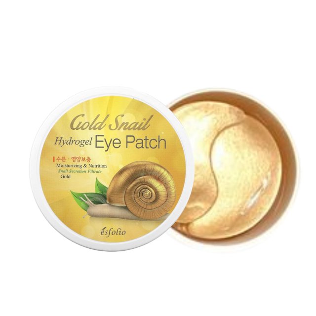 Parche de hidrogel para ojos Esfolio Gold Snail, 60 parches
