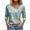 Blue, variant on WREESH Womens Fashion Dressy Tops Side Button V-Neck Printed Long Sleeved Shirt T-Shirt Pullover Blue
