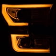 thumbnail image 4 of ANZO 2015-2016 Ford F-150 Projector Headlights w/ Plank Style Switchback Chrome w/ Amber, 4 of 19