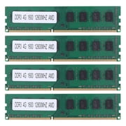 4X DDR3 4GB Memory Ram PC3-12800 1.5V 1600Mhz 240 Pin Desktop Memory DIMM Unbuffered and Non-ECC for Desktop AMD