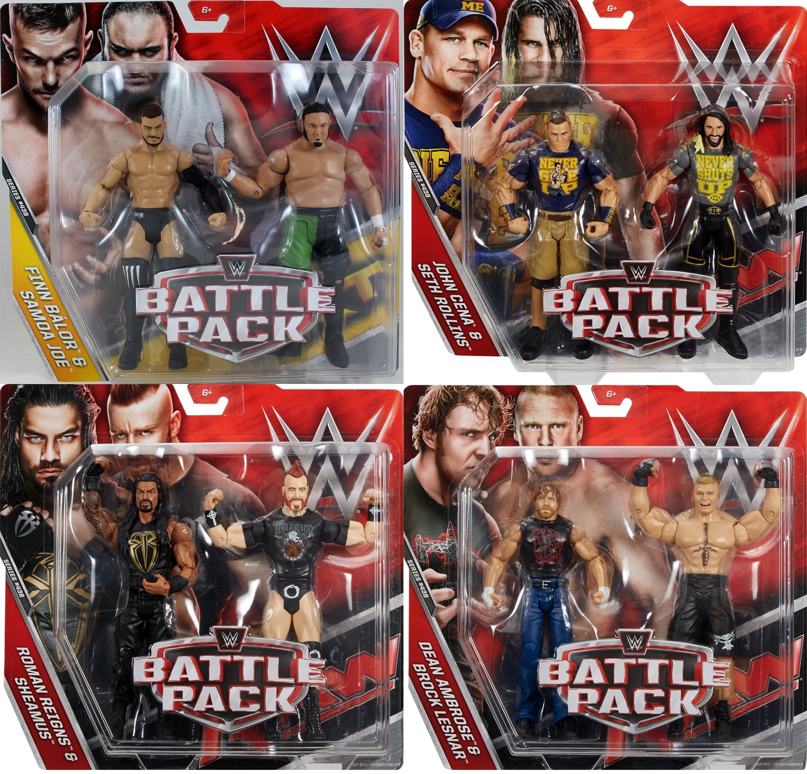 NEW WWE Battle Pack Brock Lesnar vs Roman Reigns Figures 2-Pack FREE SHIPPING