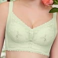 thumbnail image 3 of Lovzfmll Women's Non Steel Ring Style Printed Gathered Middle Button Breathable Underwear Daily Bra, 3 of 6