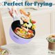 thumbnail image 2 of Dezin Hot Pot Electric Upgraded, sartén antiadherente, olla eléctrica de fideos rápidos, mini olla caliente portátil de 1.5 L para filete, huevo, arroz frito, ramen, avena, sopa con ajuste de potencia, 2 of 5
