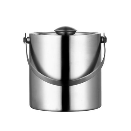 

SIEYIO 3 Liter Champagne/Rose Gold/ Silver Liquor Stainless Steel Ice Chilling Bucket