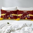 thumbnail image 5 of Erosebridal Football Bed Sheets Set Queen,Sports Football Fans Sheet Set,Football Team Sheets,Sports Football Fans Flat Fitted Sheet with 2 Pillow Shams(Washington), 5 of 6