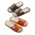 thumbnail image 4 of DrifWoo Stylish Open Toe Men's Slippers Non Slip Cotton Linen Gray Size 9.5-10, 4 of 5