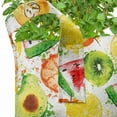thumbnail image 2 of Fruits Grow Bags 5-Pack, Paintbrush Plants Seed, Heavyduty Fabric Pots with Handles for Plants, 2 Sizes, Yellow Orange Fern Green, by Ambesonne, 2 of 3