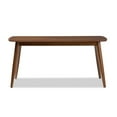 thumbnail image 2 of Baxton Studio Flora Mid-Century Modern "Oak" Medium Brown Finishing Wood Dining Table, 2 of 6