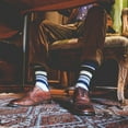 thumbnail image 4 of Pierre Henry Over the Calf Socks for Men (3 pairs) | Cotton Over the Calf Dress Socks | Long Socks that Stay up 12+ hours, 4 of 5