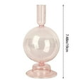 thumbnail image 3 of Damask Rose Candle Glass Candle Holder Artist Creative Vase Exquisite Desktop Ornament Vintage Colored Glass Candlestick Wedding Table Centerpieces Home Decor,Clear Candles And Candlesticks, 3 of 4