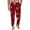 Red, variant on Men's Christmas-Printed Pocket and Sleep Pants made from Soft Cotton Blend with Elastic Waist for Cozy Sleep and Home Loungewear,Black,L