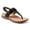 Black Smooth Black Pat, variant on Monte Women's Slingback Thong Sandals Color: Light Natural Gold Size: 5.5