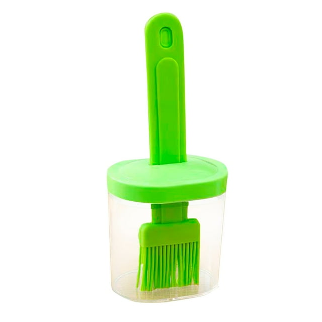WHEANG Integrated Oil Brush Oil Bottle Oil Filling Bottle With Silicone Brush Two In One Silicone Measurement Filling Bottle For Kitchen Cooking Frying Baking Grilling Pancakes
