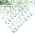 thumbnail image 1 of IFANLANDOR 8 Crochets de Rideaux en Acier Inoxydable pour Système de Rail Blanc Quatre Fourches Décoration Maison, 1 of 8
