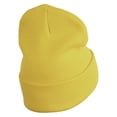 thumbnail image 3 of Detroit Skyline Embroidered 12 Inch Long Knitted Beanie - Yellow OSFM, 3 of 5