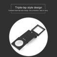 thumbnail image 4 of 10x 28mm Mini Three Foldable Screen Magnifier 10x Zinc Alloy Magnifier With Scale For Optical Textile Jewelry Tool, 4 of 4