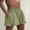 Army Green, variant on Rezuofi Womens Linen Shorts Summer Casual High Wasited Ruffle Wide Leg Drawstring Beach Loose Shorts
