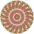 thumbnail image 1 of Ahgly Company Machine Washable Indoor Square Transitional Orange Area Rugs, 3' Square, 1 of 7