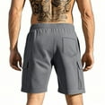 thumbnail image 4 of Men's Breathable Mesh Lined Shorts, Summer Running Shorts with Quick-Dry Tech & Multi-Pocket Design ,Dark Gray L, 4 of 4