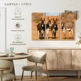 thumbnail image 5 of Elephant Stock Australian Outback Donkeys Wall Art - Horizontal Multi Panel Canvas - Living Room Wall Decor - Animal Multi Panel - Beige And Brown Decor - 74" x 48", 5 of 8