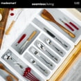 thumbnail image 3 of madesmart Silverware Tray, 6 Compartment Flatware Organizer for Forks, Knives & Spoons, Non Slip, Soft Grip Lining, Durable Drawer Organizer, White, 3 of 8