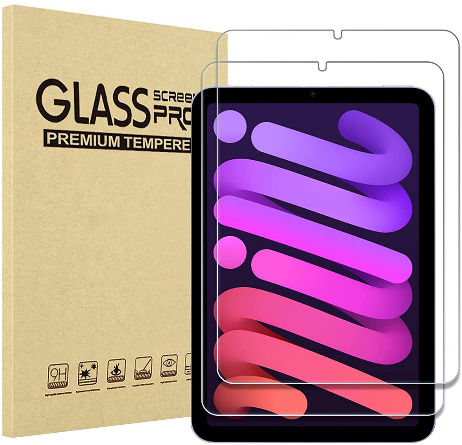 Tech Armor Maximum Screen Protection ipad Air 2 iPad Air 2 pk Crystal Clear  Seal
