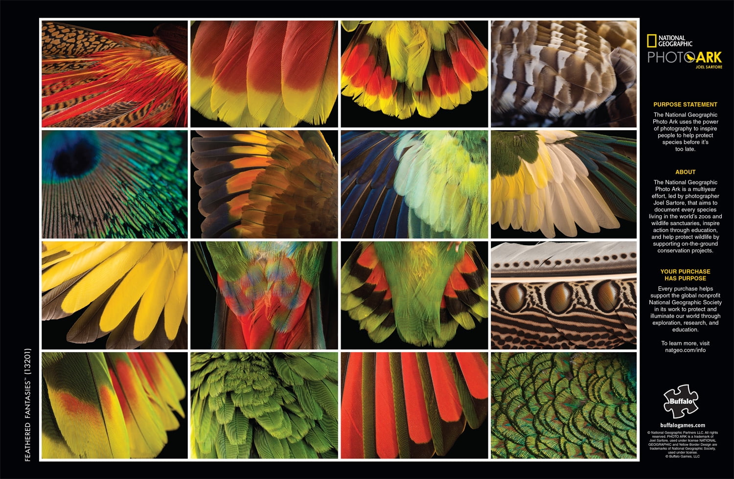 Buffalo Games 1000-Piece National Geographic Feathered Fantasies Interlocking Jigsaw Puzzle