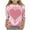 Pink2, variant on Cethrio Girls Valentine's Day Tops, 3/4 Sleeve Casual Crew Neck Soft Girls T-Shirts Pink Size 7-8 T
