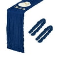 thumbnail image 1 of 2 Paquetes de Caminos de Mesa de Gasa Azul Marino 35.4" x 118" Caminos de Mesa Rústicos para Bodas y Fiestas, (10 Pies), 1 of 6