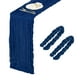 thumbnail image 1 of 2 Paquetes de Caminos de Mesa de Gasa Azul Marino 35.4" x 118" Caminos de Mesa Rústicos para Bodas y Fiestas, (10 Pies), 1 of 6