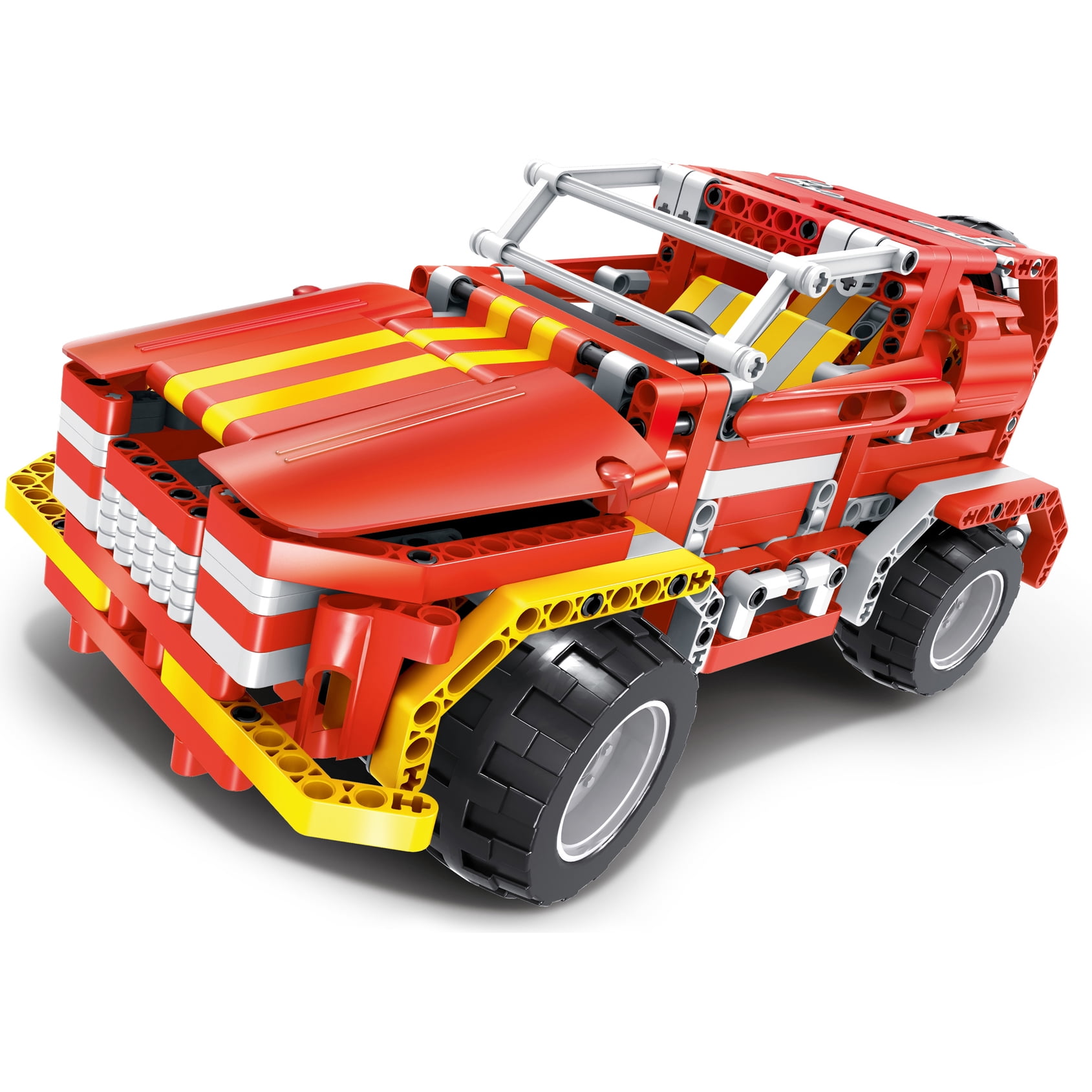 Mechanical Master R/C Block Cars 2-in-1 Orange Jeep