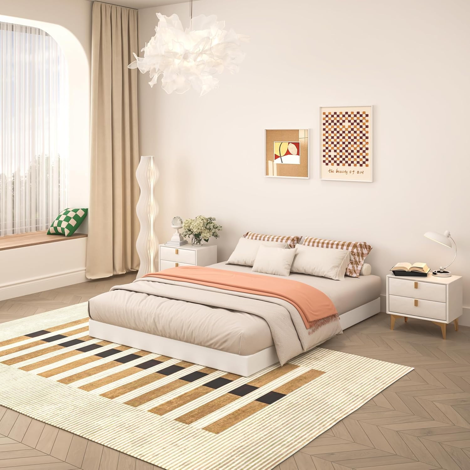 5 Inch Box Spring Full Size Bed, Heavy Duty Metal Mattress Foundation, 3000 lbs Capacity, Low Profile, Noise-Free, Easy Assembly with Fabric Cover