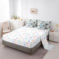 thumbnail image 3 of Catabedysis Farm Animals ABC Print A 7-Piece Twin Bedding,Personalized Monogrammed Gifts Bedding Comforter Set,Colorful Stars Reversible For Boys, 3 of 7