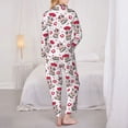 thumbnail image 6 of Goofa Caring Cow Printed Women’s 2 Piece Pajama Set Super,Pajamas Women's Long Sleeve Sleepwear Soft Button Down Loungewear Pjs Lounge Set Nightwear-XX-Large, 6 of 9
