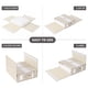 thumbnail image 5 of Caja de Almacenamiento de Sábanas de Cama Hoja de Ropa Organizador Armario Manta de Edredón Caja de Almacenamiento Gris, 5 of 5