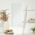 thumbnail image 2 of DecMode 14" x 30" White Wall Mirror with Thin Frame, 2 of 7