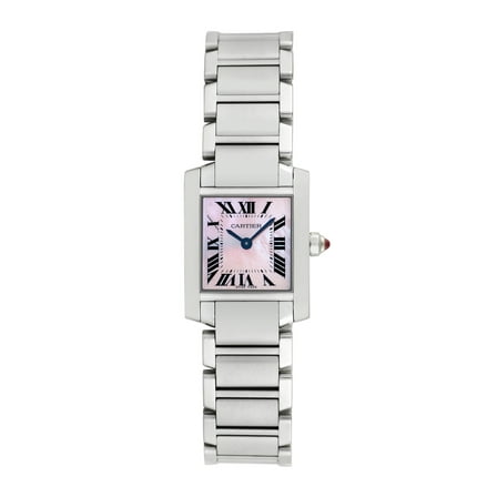 Pre-Owned Cartier Women's Tank Francaise 20mm Stainless Steel Wristwatch