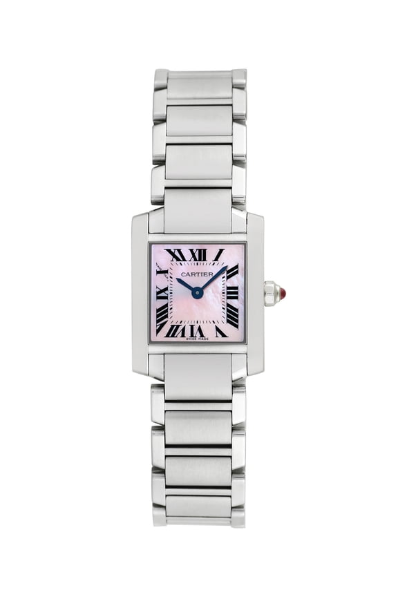 Pre-Owned Cartier Women's Tank Francaise 20mm Stainless Steel Wristwatch