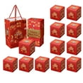 thumbnail image 1 of Binwennn 1 Ensemble Surprise Explosion pour une Enveloppe Rouge Pliable Unique avec Explosion de Confettis pour Anniversaire Saint-Valentin Demande en Mariage Robe de Soirée pour Femmes Aguichant Élégante Longue Robe de Soirée, 1 of 7