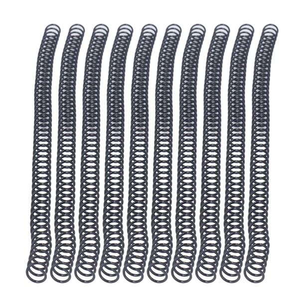 100 Bobinas de Encuadernacia en Espiral de 9,5 mm, 48 Dientes, Relación 4: 1, Capacidad de 75 Hojas para Papel A4, Tamamo Carta, Rotació de 360 Grados
