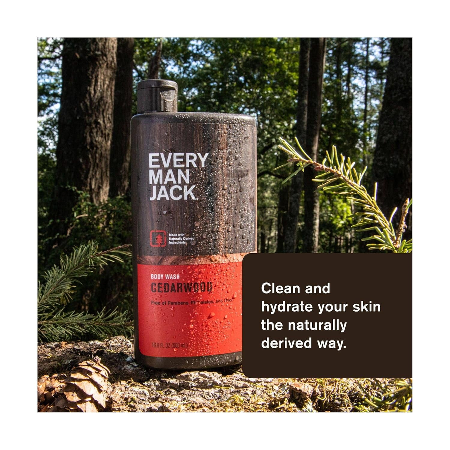 Every Man Jack Body Wash and Shower Gel, Cedarwood, 16.9 oz