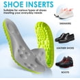 thumbnail image 5 of 4D  Insoles for Men and Women - Shock Absorption Inserts, Soft Anti-Fatigue, Relieve Foot Pain, Memory Foam Insoles for Shoes, Boots & Sneakers, 5 of 8