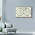 thumbnail image 3 of Trademark Fine Art 'Torkingtons World Map Ivory' Canvas Art by Sue Schlabach, 3 of 3