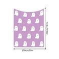thumbnail image 3 of Under $1! PEONAVET Halloween Ghost Blanket Soft Cozy Fluffy Throw Blanket Lightweight Velvet Bed Blanket for Couch Sofa, 3 of 4