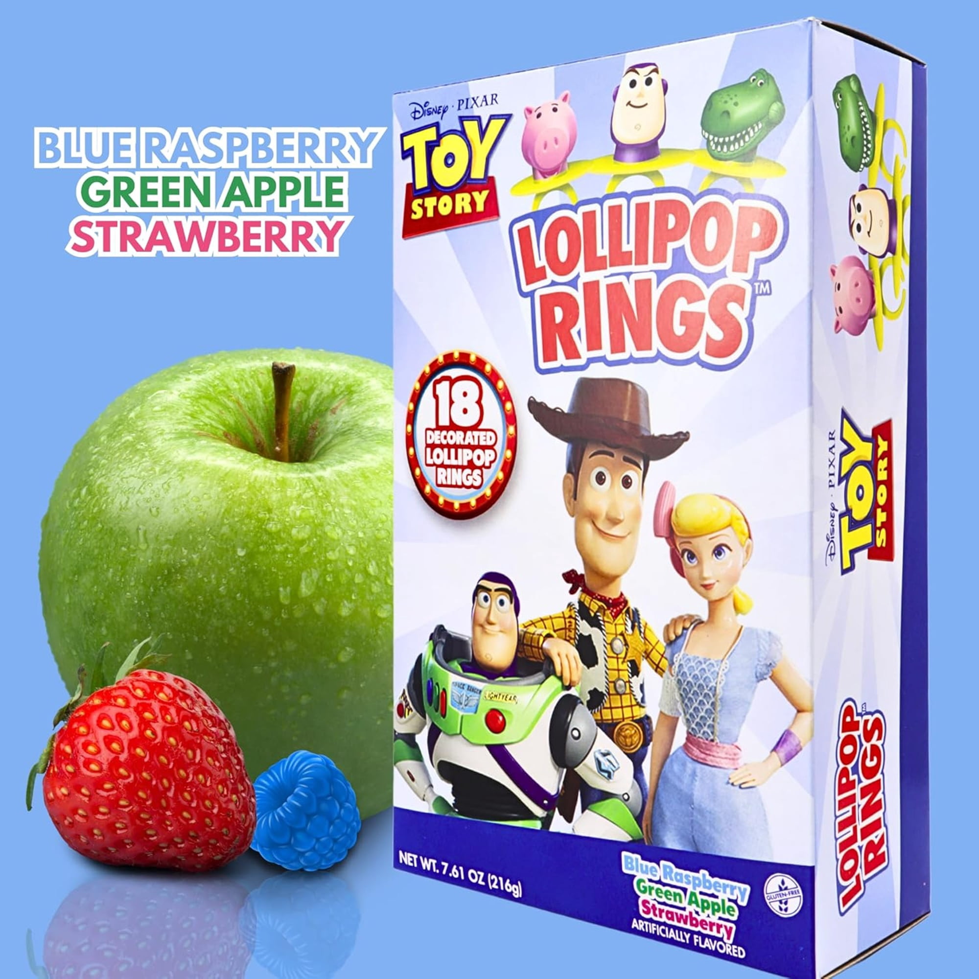 Imaginings 3 Toy Story Lollipop Rings, Rex and Buzz Lightyear, 7.61 Ounce Box, 18 Count