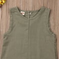 thumbnail image 3 of Bmnmsl Baby Girl Or Boy Sleeveless Solid Jumpsuit, 3 of 5