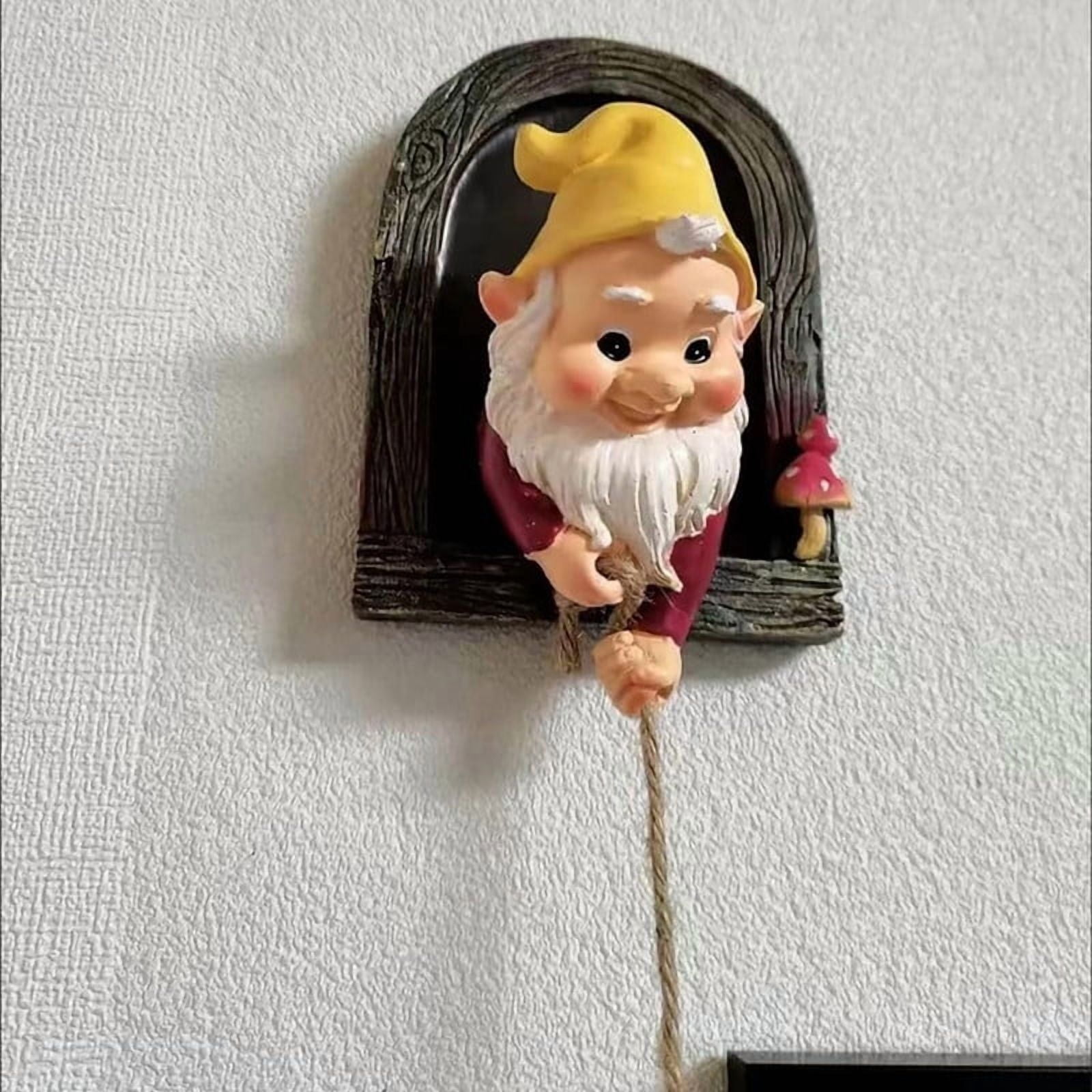 Climbing Tree Gnomes Decor,Elf Gnomes Tree Hugger Statue,Resin Dwarf Art Sculpture for Home Wall Yard Courtyard Garden Decoration