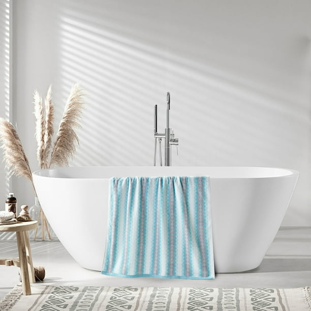 Juego de toallas de baño, grandes, suaves y absorbentes. Ideales para ducha, lavado facial y como regalo. Toalla de algodón para el baño y el hogar. Toalla de doble capa, perfecta para la